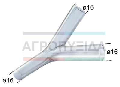 Ύψιλον Γάλακτος 16Χ16Χ16mm Melasty (Διάφανο)